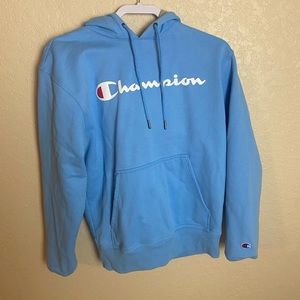 Champions powder blue hoodie